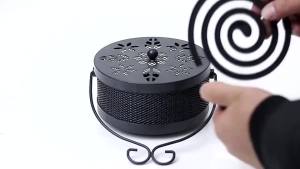 [selected]Portable iron metal mosquito coil holder indoor and outdoor long-lasting coil incense burner