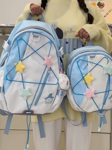 Ransel Warna Macaron Lucu/Tas sekolah ins korea style/Backpack murid terbaru ori/Tas 2025 terbaru cewek tahan air