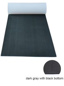 2400*450MM Boat Flooring EVA Foam Decking Sheet Non-Slip Brushed Marine Self-Adhesive Carpet for Motorboat Yacht Kayak RV BLACK