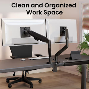 1/2pcs Under Desk Self-Adhesive Cable Tray No Drill PVC Wire Organizer 15.7 inch for Computer Monitor/PC Cord Management