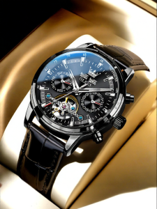 OLEVS | Men Mechanical Automatic Watch Hollow Waterproof