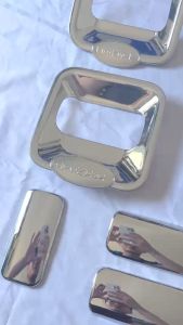 Full Bộ Ốp Tay Nắm Hõm Cửa Tay Mở Cốp Sau Xe Ford Transit Mẫu Nhựa ABS Mạ Crom Sáng Bóng