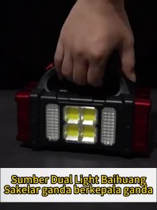 【Lumayan untuk 10 tahun】 SENTER DARURAT SURYA Senter surya original super terang Darurat Senter Senter Emergency LED Powerbank