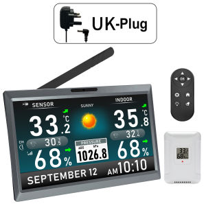 10.1 Inch WiFi Weather Station TFT HD Display with Support 8 Sensors Real-Time Data Upload Smart Alarm Clock Digital Photo Frame