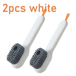 16-1PCS Multifunction Cleaning Shoe Brush Soft Automatic Liquid Shoe Brush Long Handle Clothes Soap Brush With Hook Clean Tool