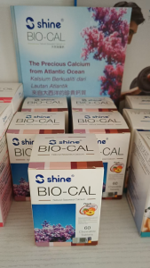 Shine Bio-Cal Natural Seaweed Calcium 60S Exp:3/2027 (Peach Flavour) Chewable Tablet