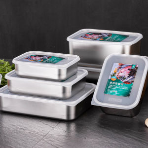Grade 316 Stainless Steel Food Preservation Box Refrigerator Meat Partition Cold Storage Picnic Box Special Fruit Box