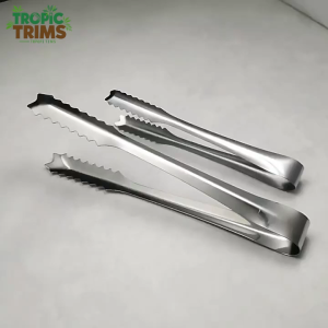TropicTrims  8 inchs Stainless Steel Ice Tong Lightweight Kitchen Serving Tongs Sugar Ice Cube Tong