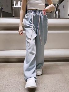 สำคัญ ยีนส์แฟชั่นสำหรับสาวๆ กางเกงยีนส์เด็กหญิง กางเกงขายาว ยีนส์ยืด กางเกงขากว้างสาว