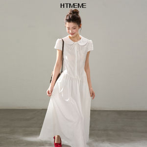 HTMEME | Đầm Hè Dáng Lolita Ngọt Ngào Cổ Đơn Tay Bồng