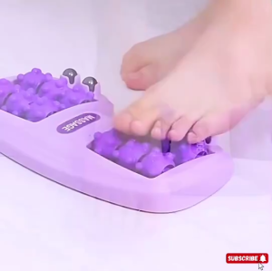 เครื่องนวดเท้าแบบลูกกลิ้งแม่เหล็กบำบัดจุดฝังเข็ม 4 แถว บรรเทาความเมื่อยล้า คลายการอุดตันของเส้นลมปราณ เครื่องนวดเท้า เครื่องนวดเท้าเพื่อสุขภา