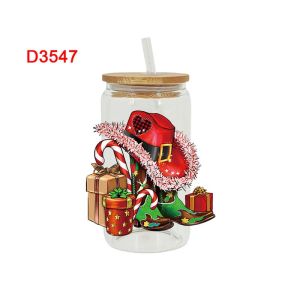 Cartoon Print Color Logo Cup Sticker Water Cup Sticker Glass Paster Cup Seamless Waterproof Crystal Label In Stock Decorative Sticker