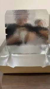 [50 pcs] ECOLIVING Take Out Spaghetti Meal LB1 Chicken 880cc Hotdog Burger Brown Silver Box Disposable Box