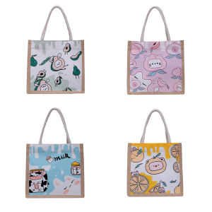 【Hàng mới】túi tote in hình trái cây hình hoạt hình cho nữ thời trang túi xách đựng quà tặng dễ thương thường ngày