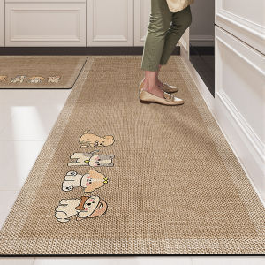 Water Absorbent Slip Resistant Oil Proof Easy Clean Durable Anti Fall Kitchen Mat