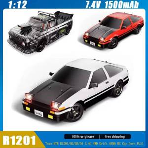 JDD[Fast Delivery][Original Available] R1201 - R1204 1:12 Rc Cars AE86 4WD 30Km/h Rc Drift Car Full Proportional High Speed Racing Off-Road Vehicles Toys Gifts for Kids Customized