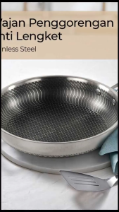 YS Cookware Wajan Penggorengan Frying Pan Stainless Steel Anti Lengket - 316