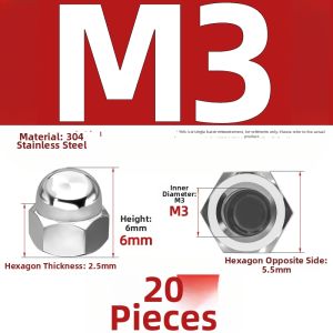 TIANZHUOJINSHU | Stainless Steel Spherical Cap Screw Covers M3-M8