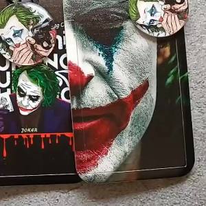 Joker  Cover Student Campus Entrance Guard Subway Access Card Cover Slide Keychain ID Card Holder with Lanyard Name Tag Cardholder