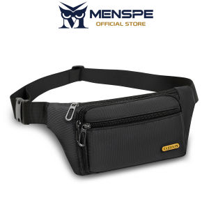 MENSPE Men Women Sports Waist Bag Chest Bag Crossbody Bag Multi-Functional Fitness Bag Small Waist Pouch Waterproof Wear-Resistant Bag with Adjustable Strap for Workout Running