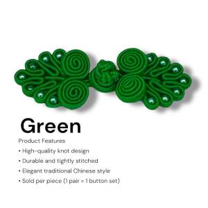 EFM Chinese Knots for Frog Buttons 1 Pair Closure Button DIY Crafts Traditional Sewing
