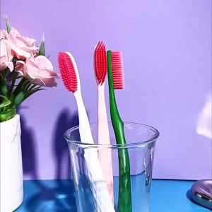 1/ 3PCS Long Headed Soft Bristled Adult Toothbrush Simple Household Independent Packaging Deep Cleaning Gum Oral Teeth Bacteria