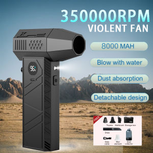 C6Pro Violent Fan 350000RPM Powerful Air Blower Vacuum Dust Cleaner Type-C Charging Winds 58m/s Brushless Turbo Jet Blower Dry