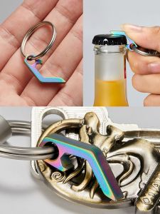 Stainless Steel S-Shaped Keychain Hook Storage Holder Metal USB Drive Tool Card Bottle Opener Extensive Accessory Pack