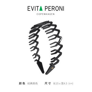 Evita Peroni Womens Acetate Hairband with Teeth Face Washing Headband Original Design Fashionable Hair Accessories Crown