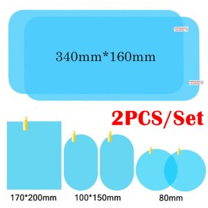 Universal Transparent PET Car Side Window Rain Film/ DIY Waterproof Anti-Fog Protective Sticker for Bathroom Mirror Window