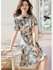 MOHANYIMEI | Short Women Daily Wear Modern Chinese Cheongsam 2026 Summer