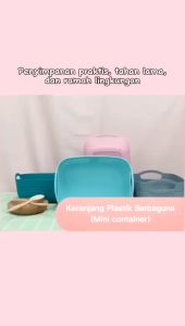 Keranjang Aksesoris Plastik Kecil Kotak Penyimpanan Serbaguna Wadah Tempat Buah Sayur Storage Box Multifungsi