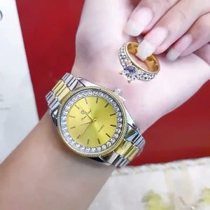 Jam Tangan Mewah LaRoche Mirage  Gold 1579M JAM TANGAN WANITA Rantai Staiinless Jam Tangan Color Emas Jam Tangan Color Silver