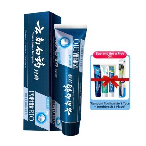 Yunnan Baiyao Active Peptide Mint Toothpaste Moisturizing 135g Oral Care Dental Paste Freshens Breath Long-Lasting Protection