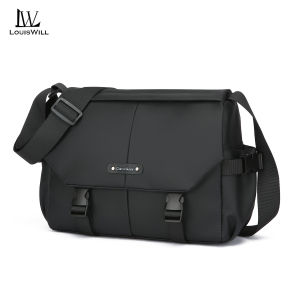 LouisWill Fashion Shoulder Bag Mens Waterproof Messenger Bag Travel Bag Business Bag Phone Bag Large Capacity Cross Body Bag Lightweight Casual Bag Fashion Leisure Sport Street Bag for College Student