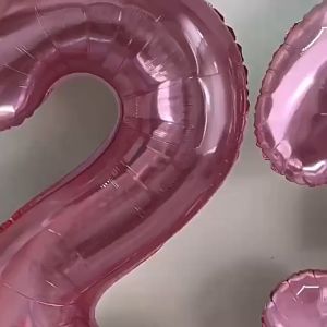 FH-C390 Balon Foil Huruf Pink A-Z Balon Huruf Polos Alphabet / Balon Ulang Tahun Perlengkapan Ultah