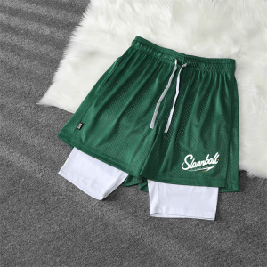 American Style Basketball Shorts Four Parts Knee-Length Training Equipment Mens Sportswear Quick Dry Breathable Polyester Fiber