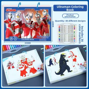 XIAOSHUGUOGUO | Ultraman Coloring Book for Toddlers 3-6 Years