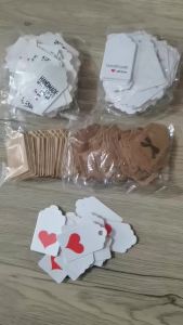 3x5cm 100TAG+20M STIRNG Thank You for the Gift Label MERRY CHRISTMAS Gift Label
