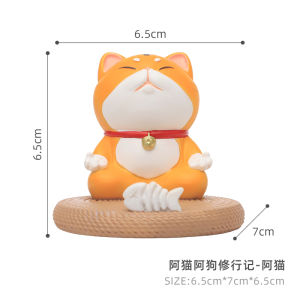 Creative Mobile Phone Stand Adorable Little Animal Decorative Ornaments for Living Room Office Desktop Cute Cat Dog Holder