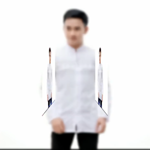 COD Murah Bingitz!! Baju Koko Abdillah Lengan Panjang Putih Polos Bordir Senada