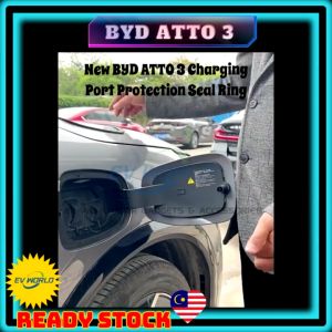【B139 READY STOCK】New BYD Dolphin Atto 3 Charging Port Protection Seal Ring Anti Water & Dust Protective Rubber Seal Cover
