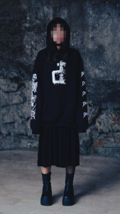 DGRAVE CREATIONS INFESTED BLACK HOODIE