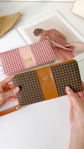 1873 ( READY STOCK ) WALLET LONG SINGLE ZIP PURSES KULIT EU FASHION HOUSE