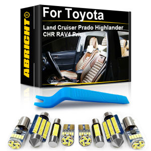 Car LED Interior Light Canbus For Toyota Land Cruiser 100 200 Prado 120 150 Highlander CHR RAV4 Prius Avensis Corolla Auris