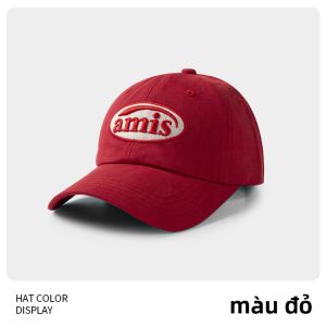 CKZUI | Mũ Lưỡi Trai Đỏ Thời Trang Dành Cho Đầu Lớn Làm Gọn Mặt