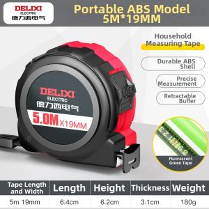 DELIXI Electric | Self-Locking Dual-Sided Rubber Coated Steel Rule