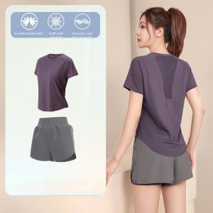 Qieyin Garden | Cool Quick-dry Womens Yoga Fitness T-Shirt