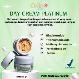 Day cream flek Platinum /krim siang flek/pemudar flek/Orlin beauty
