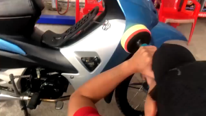 Máy đánh bóng ô tô Makita GV6010 6 cấp độ - Máy chà nhám ô tô xe máy Mini máy đánh bass dùng điện 220V